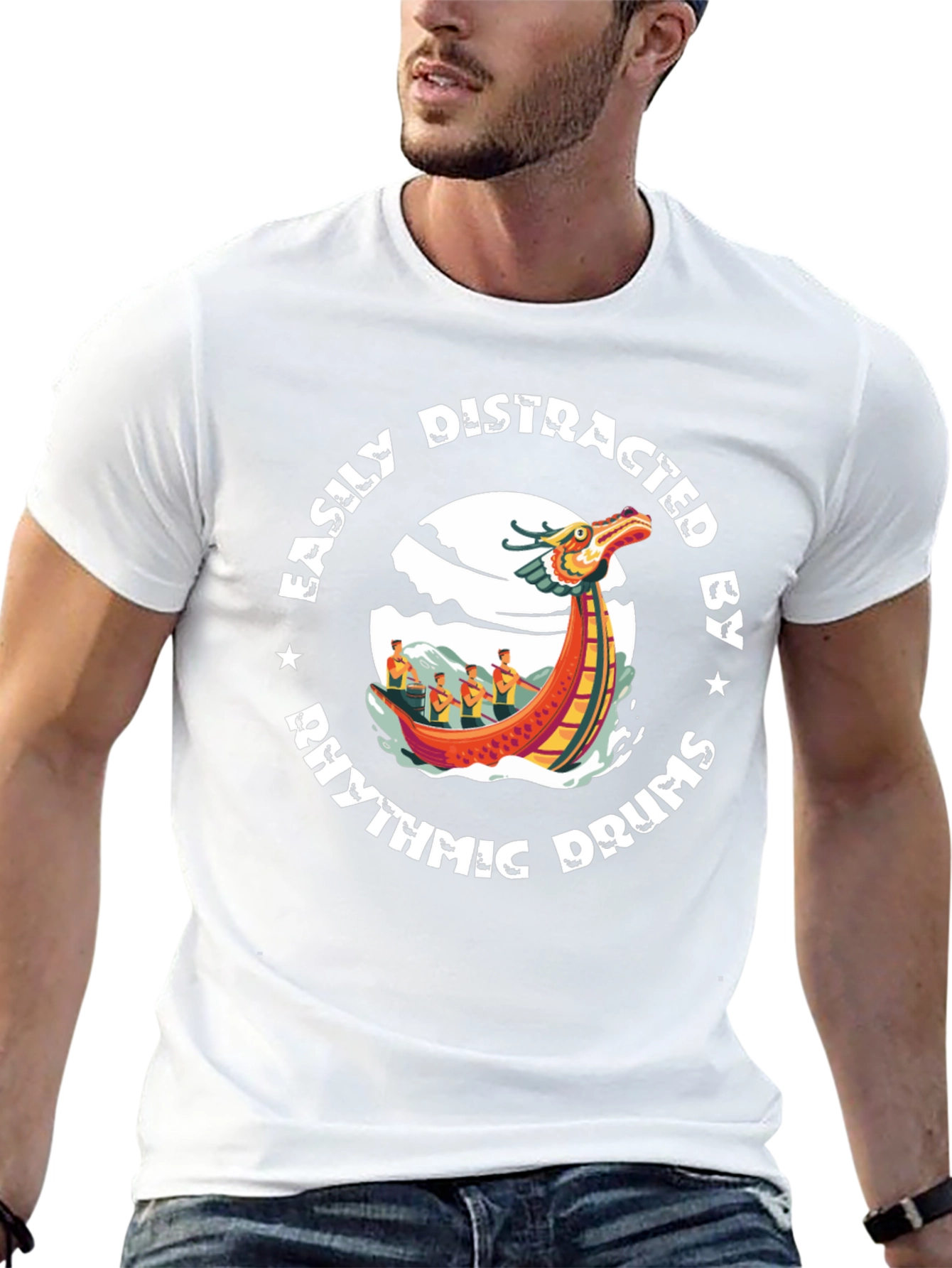 Dragon Boat Rhythmic Drums Graphic Tee