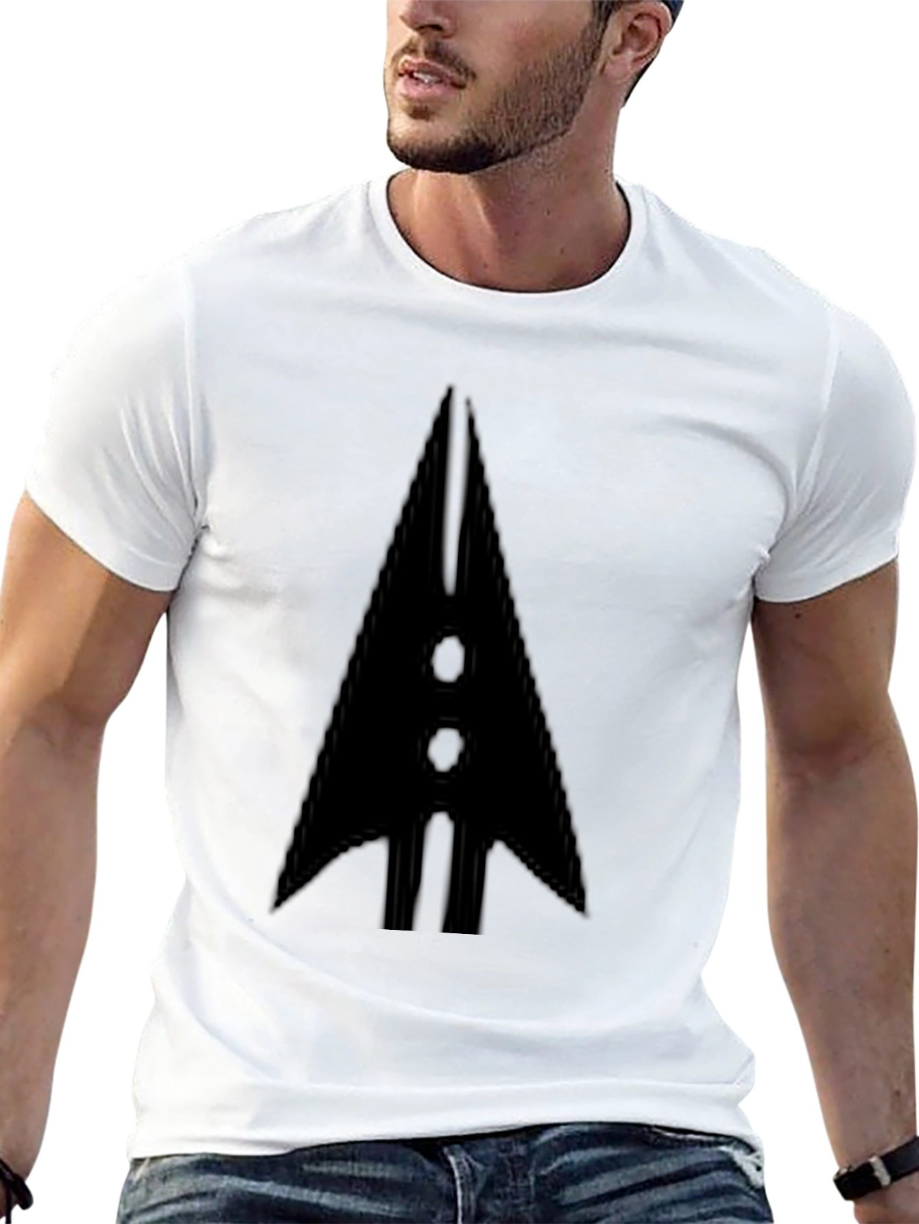 Bold Arrow Graphic Tee - Classic Black