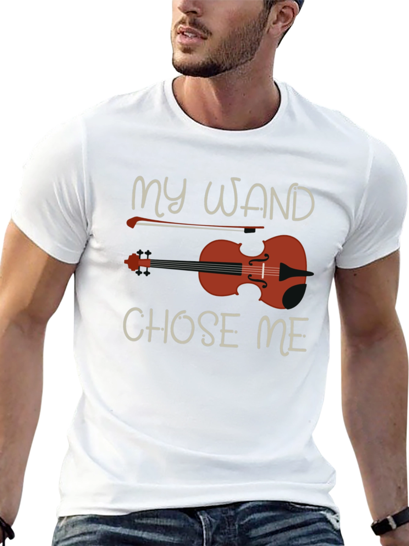 My Wand Chose Me Violin T-Shirt
