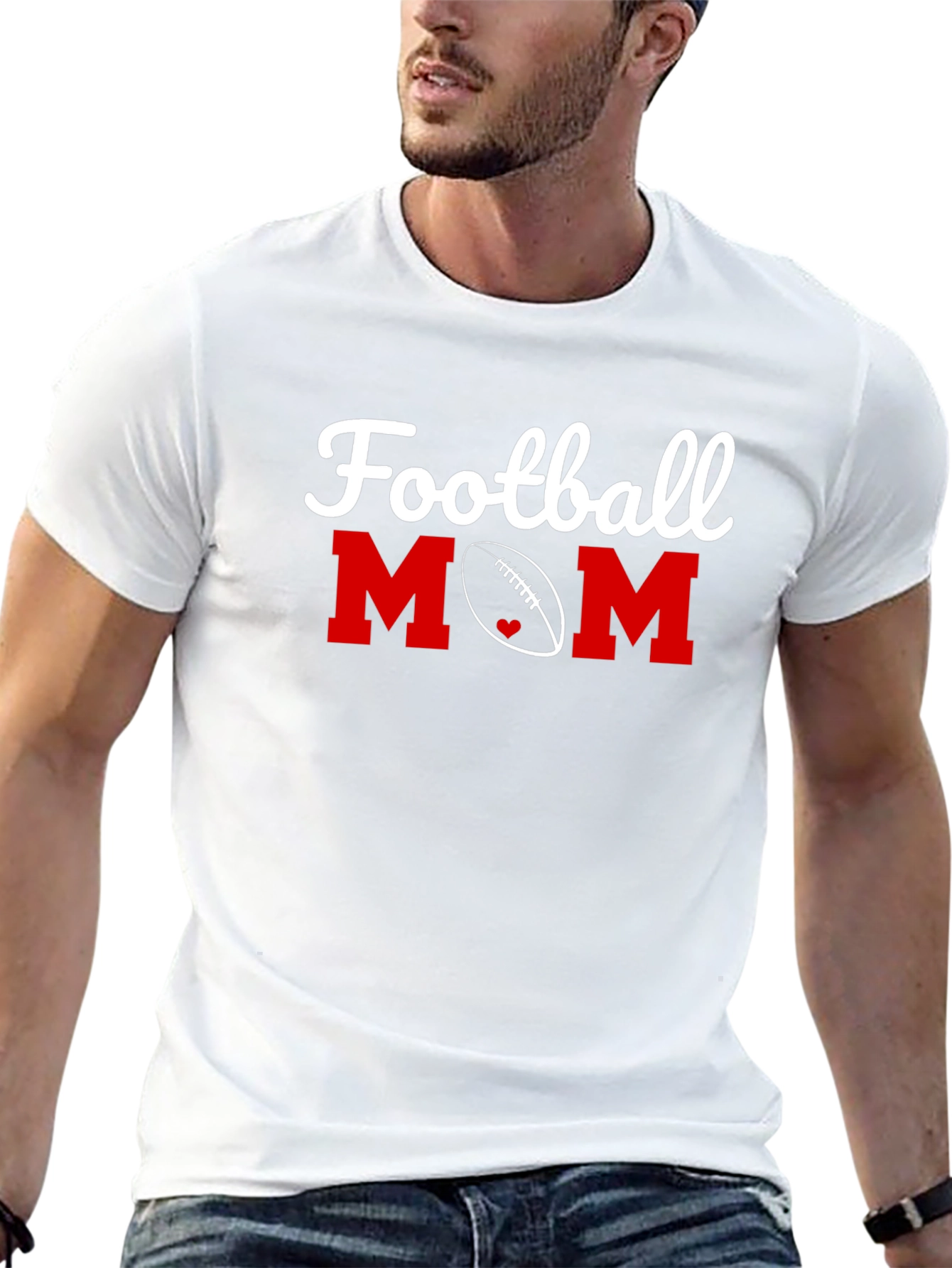 Football Mom Graphic T-Shirt