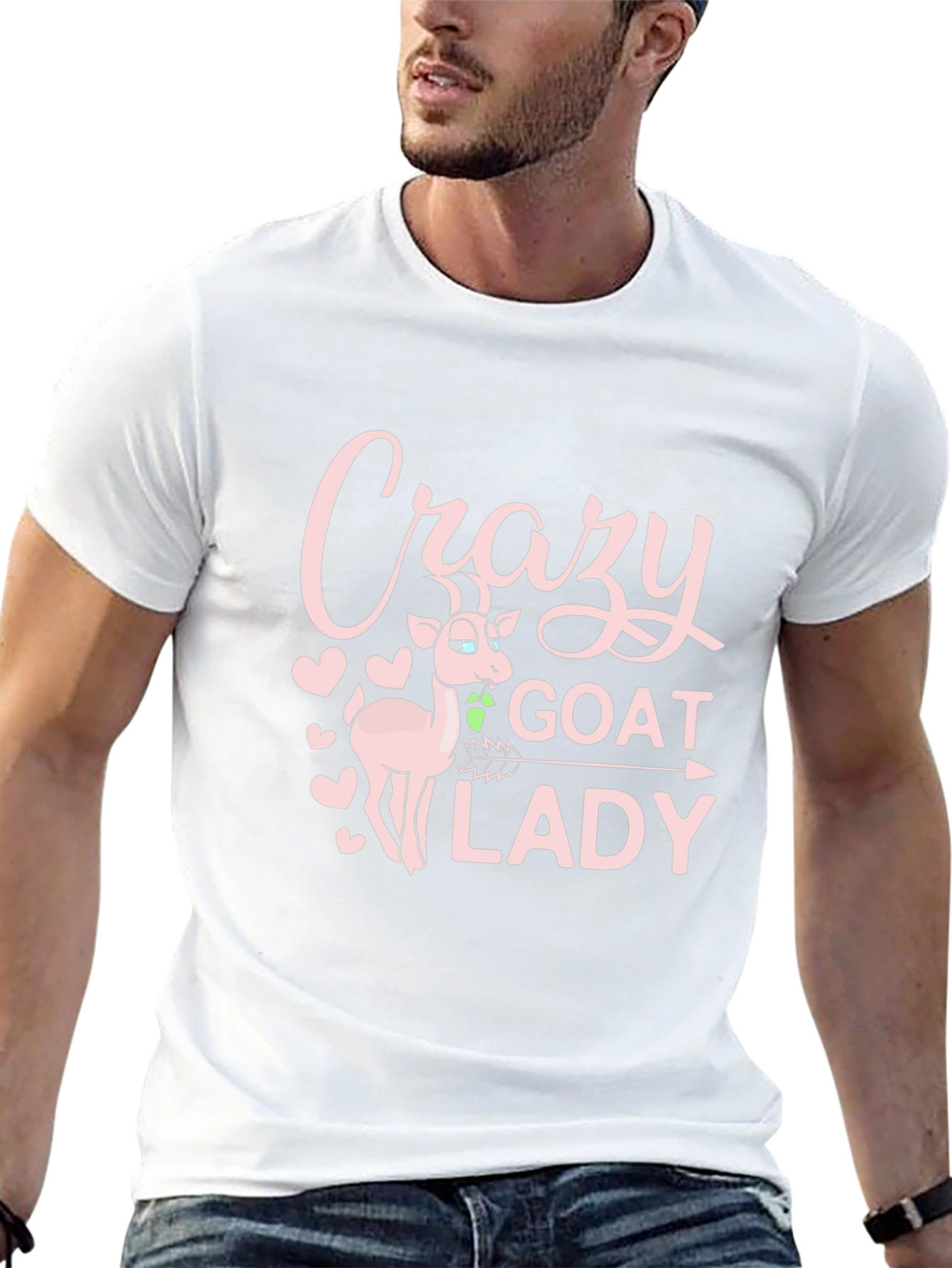 Crazy Goat Lady Graphic Tee - Black