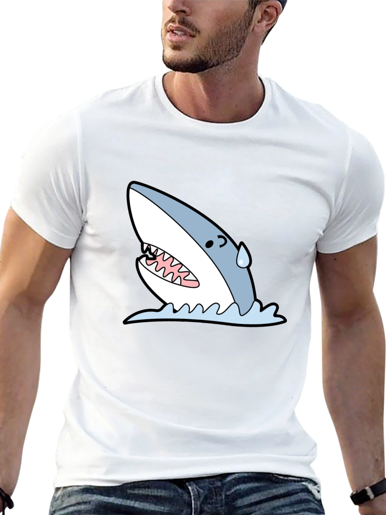 Shark Graphic T-Shirt - Black