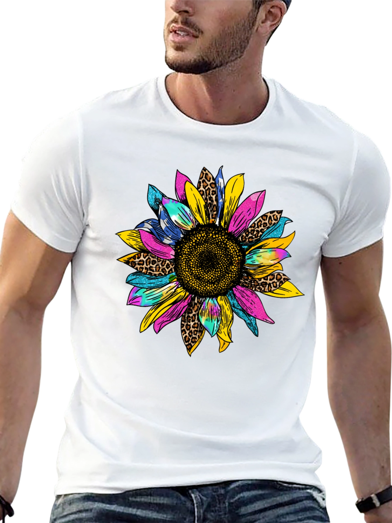 Vibrant Sunflower Graphic Tee - Stylish Casual Wear