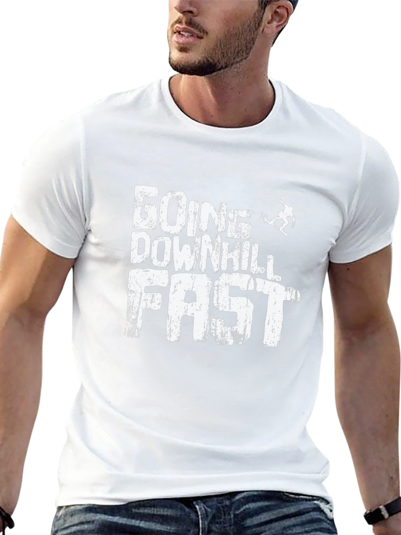 Going Downhill Fast Black T-Shirt
