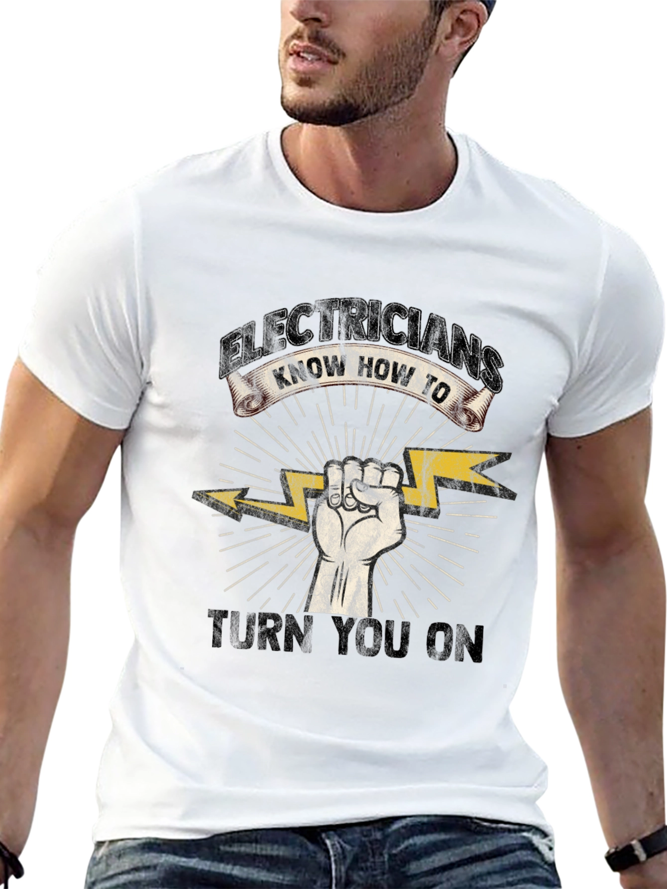 Electricians Know How To Turn You On Black T-Shirt
