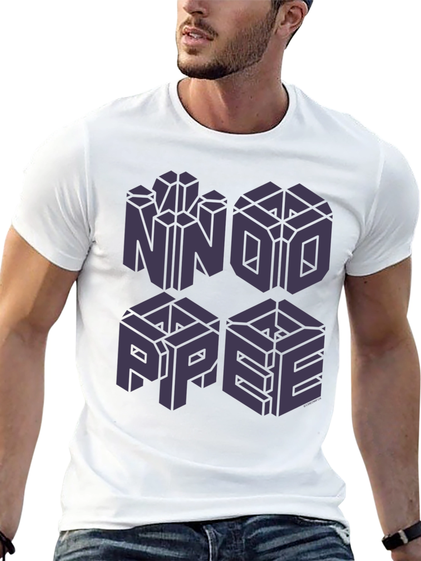 Optical Illusion Graphic Tee - No Hope