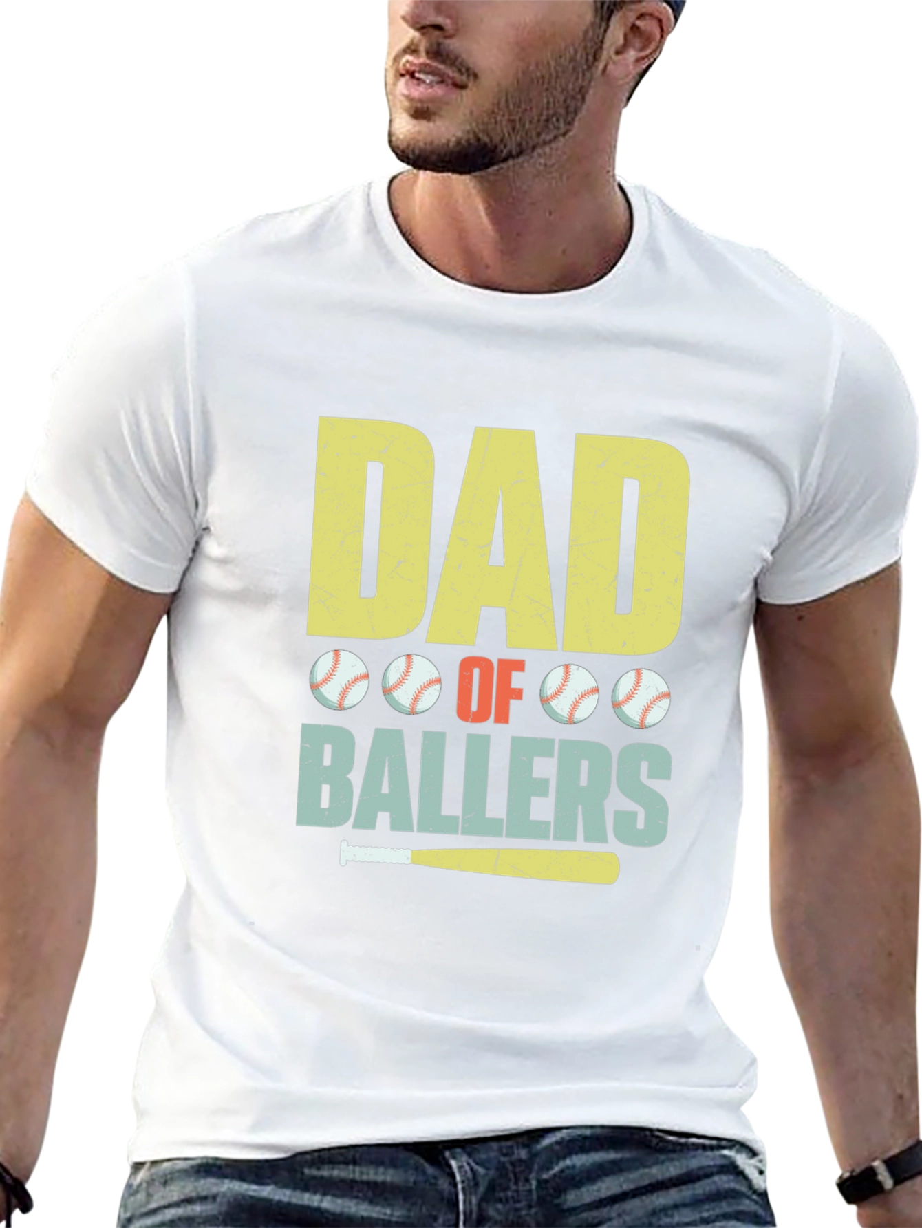 Dad of Ballers Graphic T-Shirt