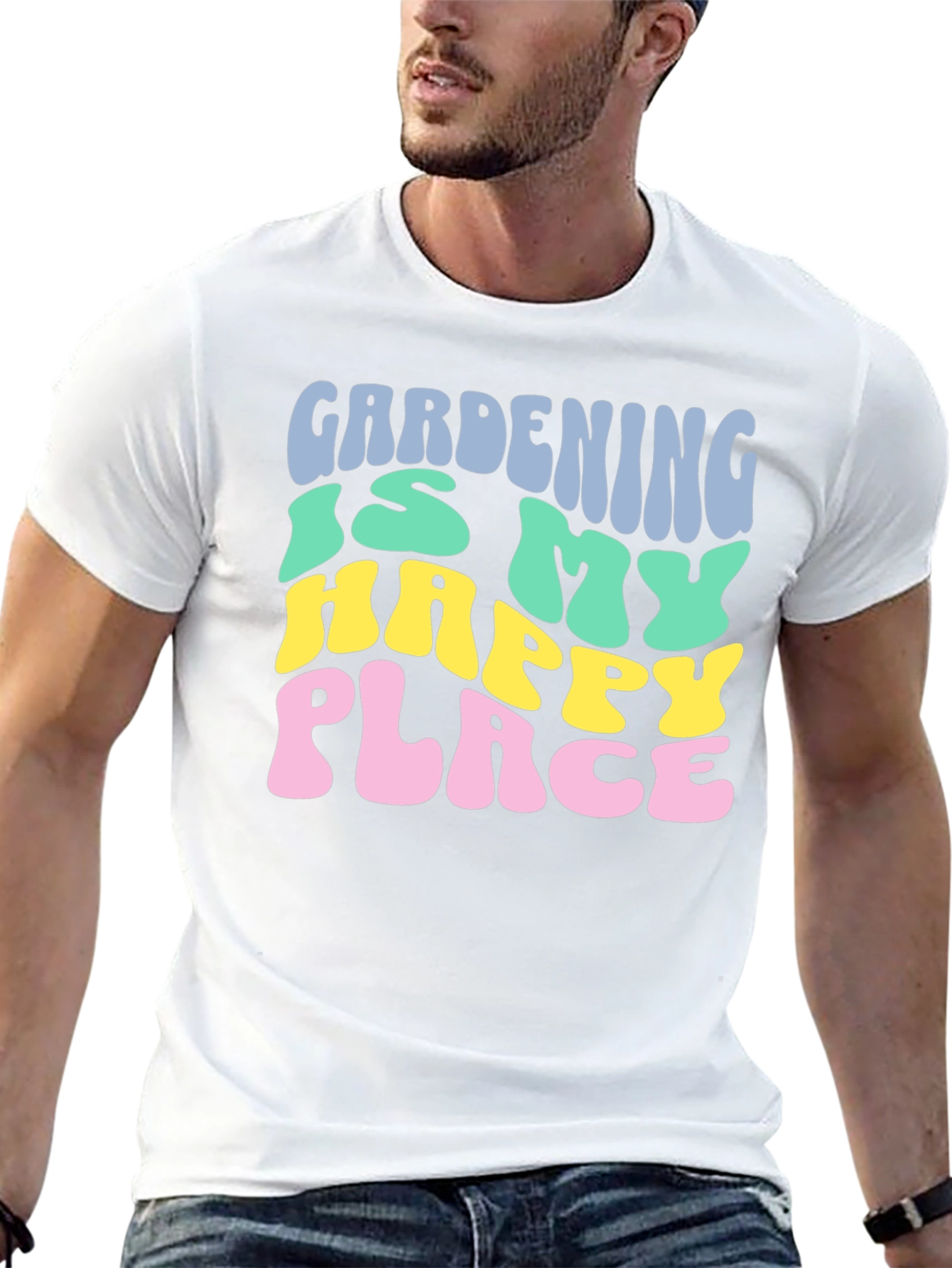 Gardening is My Happy Place Graphic T-Shirt