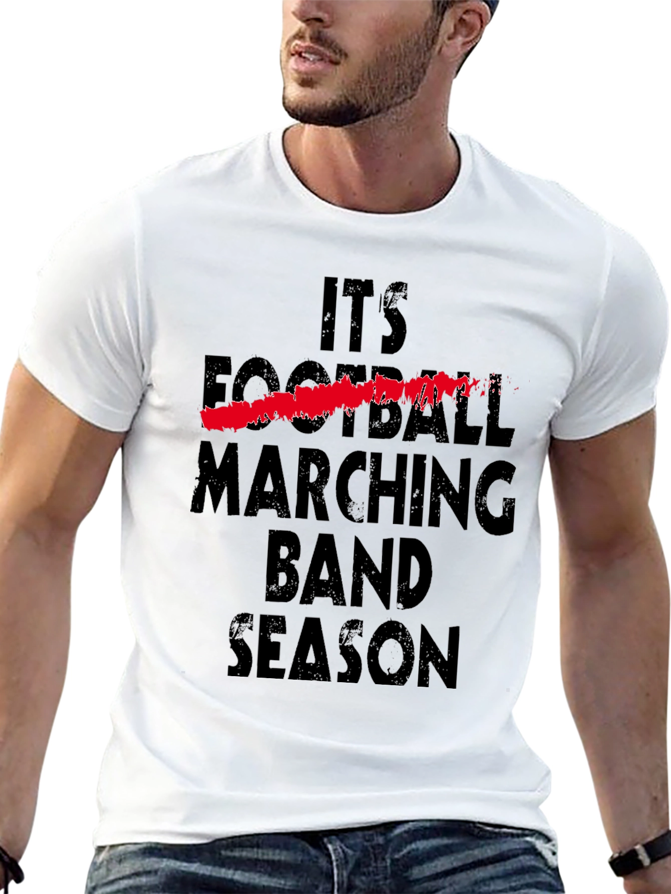 Marching Band Season T-Shirt - Unisex Black Tee