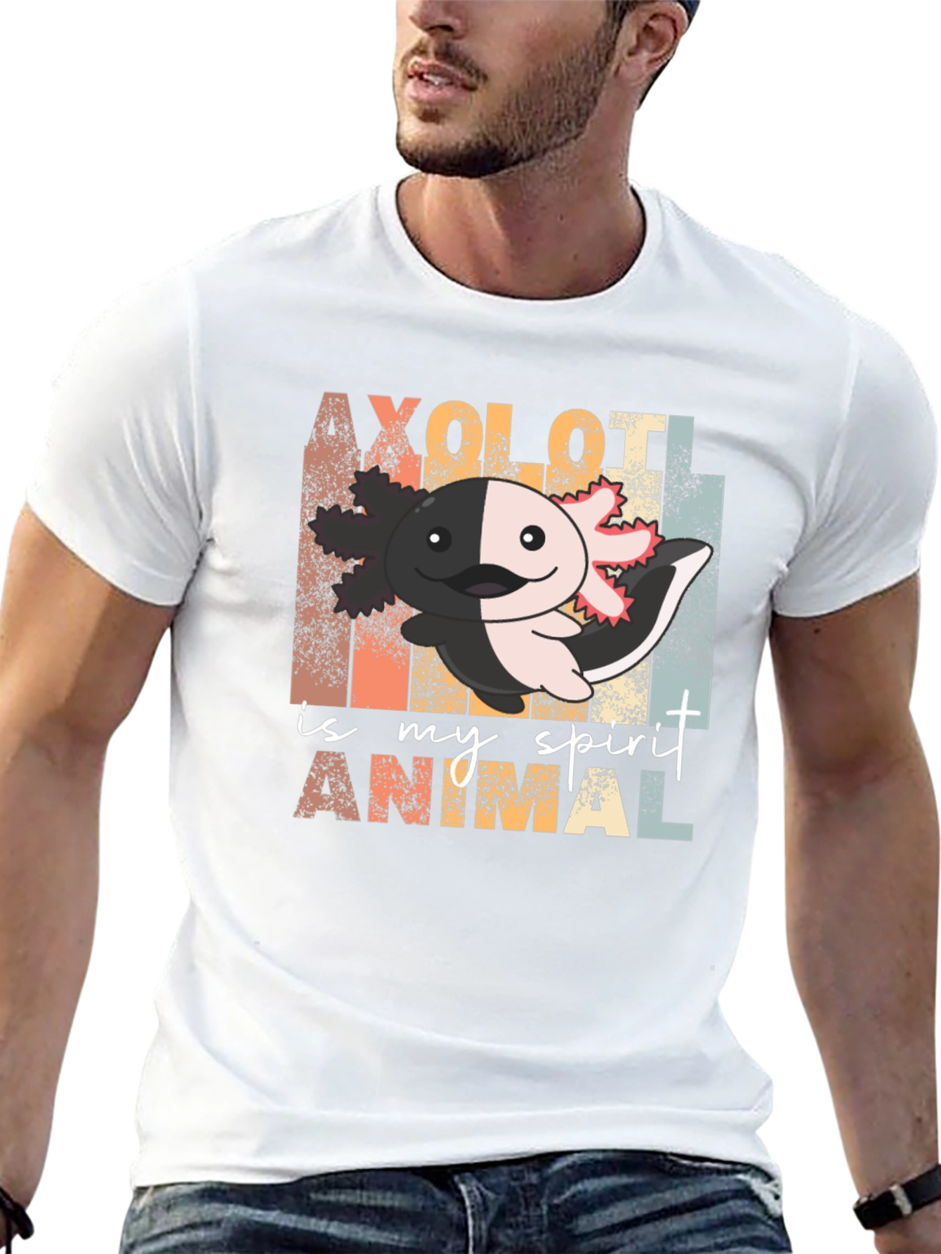 Axolotl Spirit Animal Graphic T-Shirt
