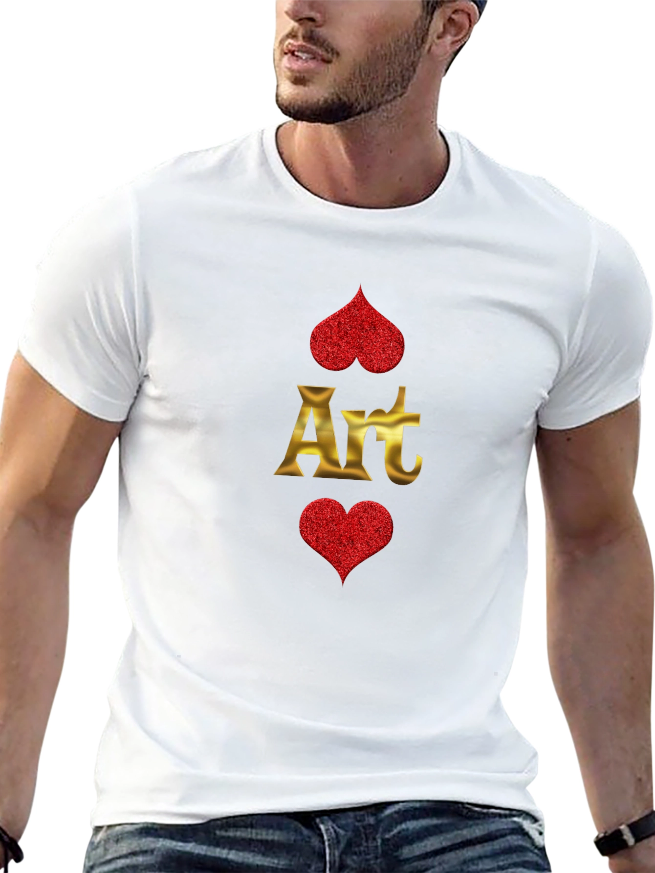 Art Hearts Graphic T-Shirt