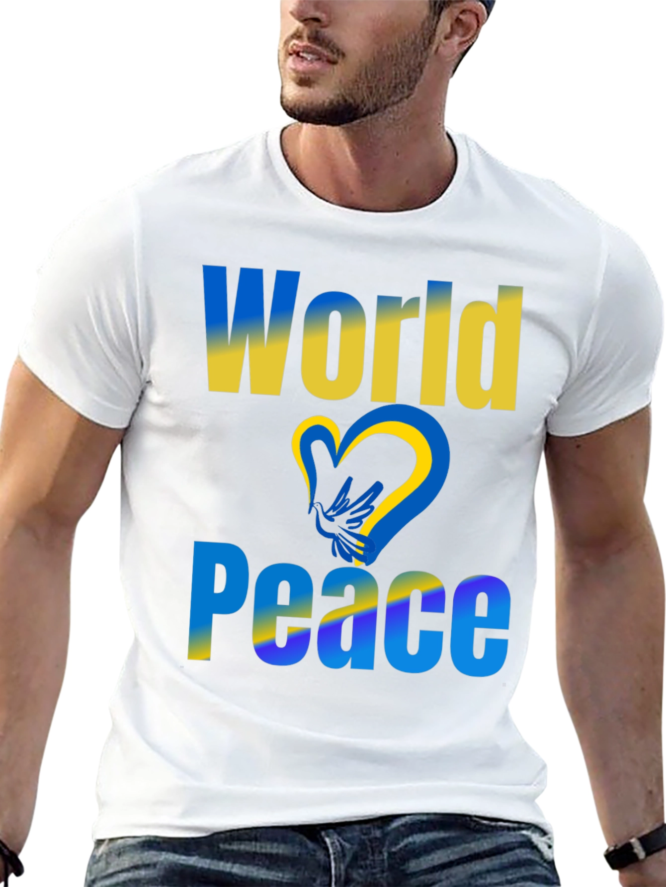 World Peace Ukraine Flag T-Shirt