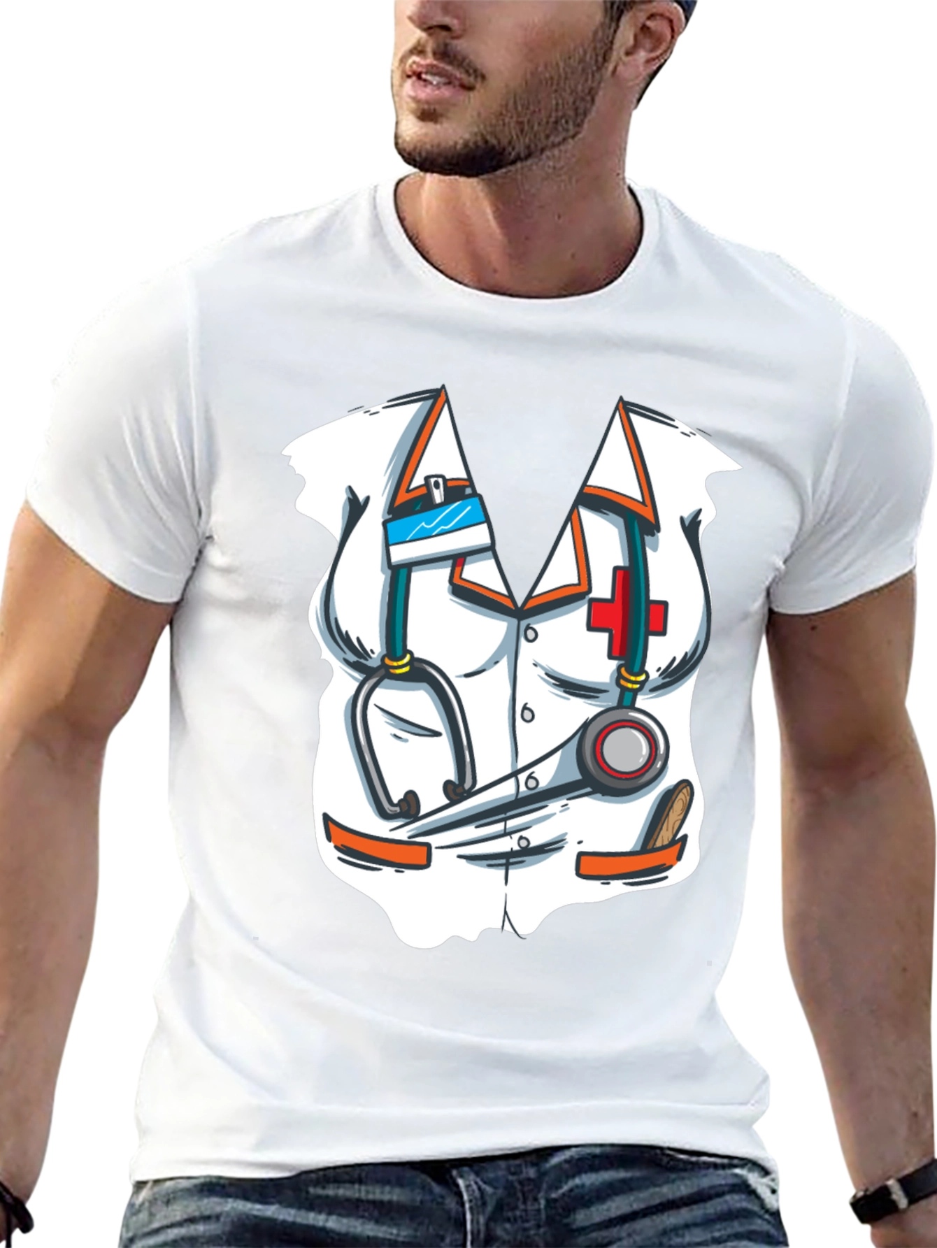 Nurse Costume T-Shirt - Novelty Graphic Tee