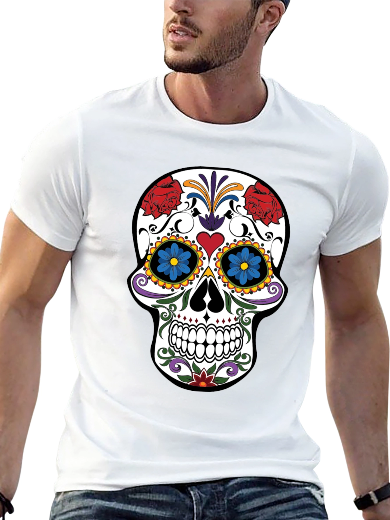 Sugar Skull Graphic T-Shirt