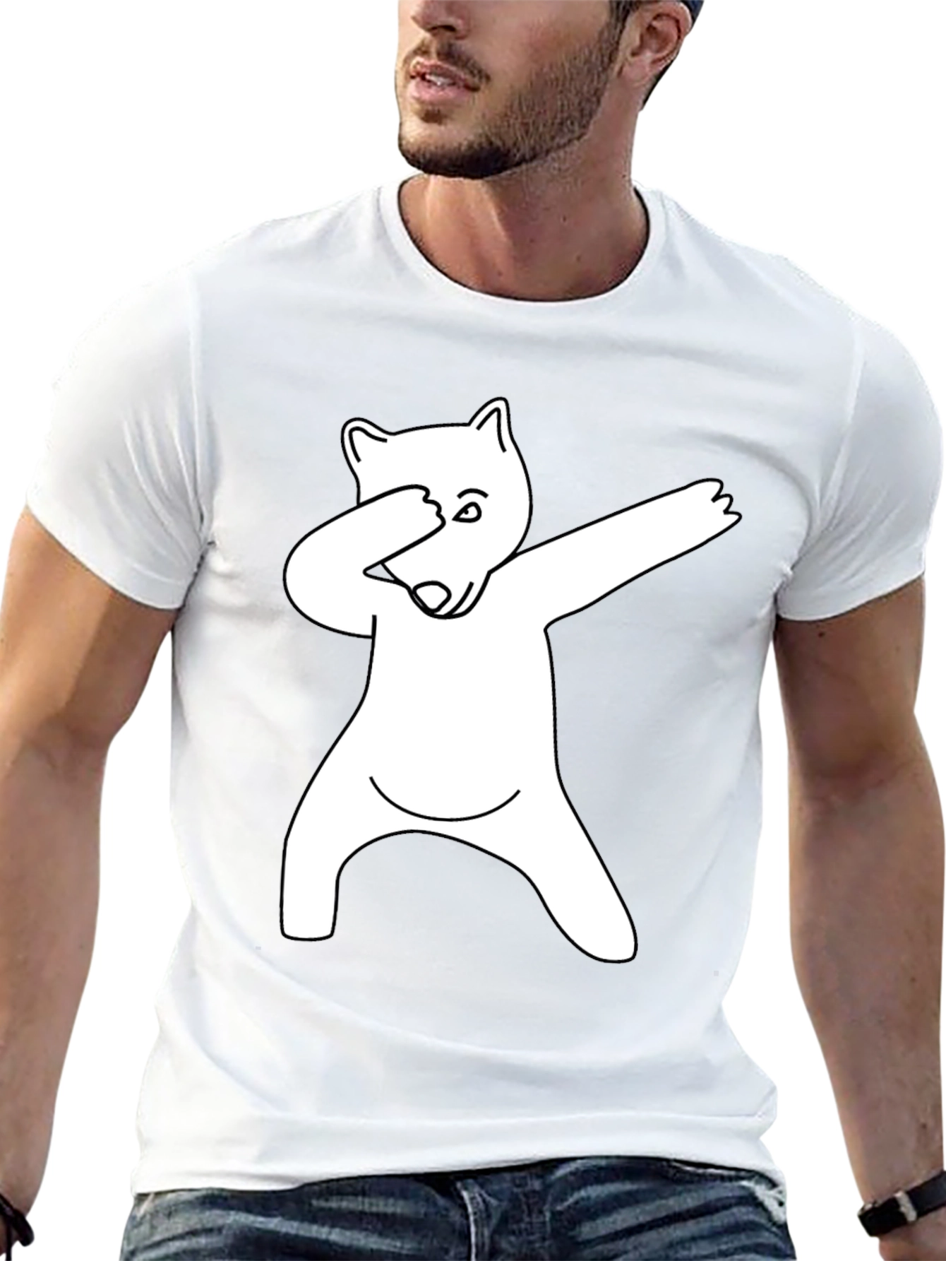 Dabbing Bear Graphic Tee - Cool & Trendy!