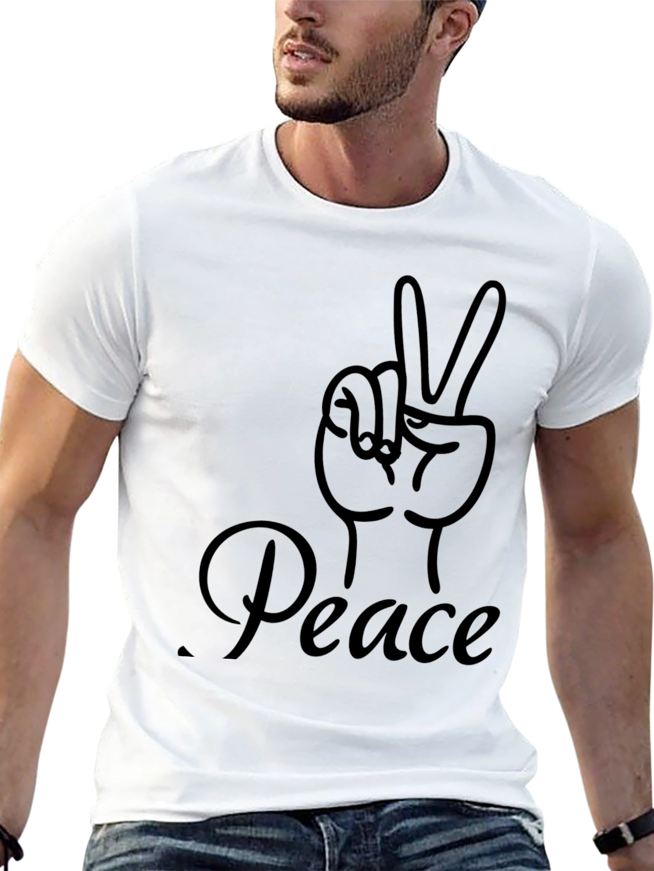 Peace Sign Graphic T-Shirt