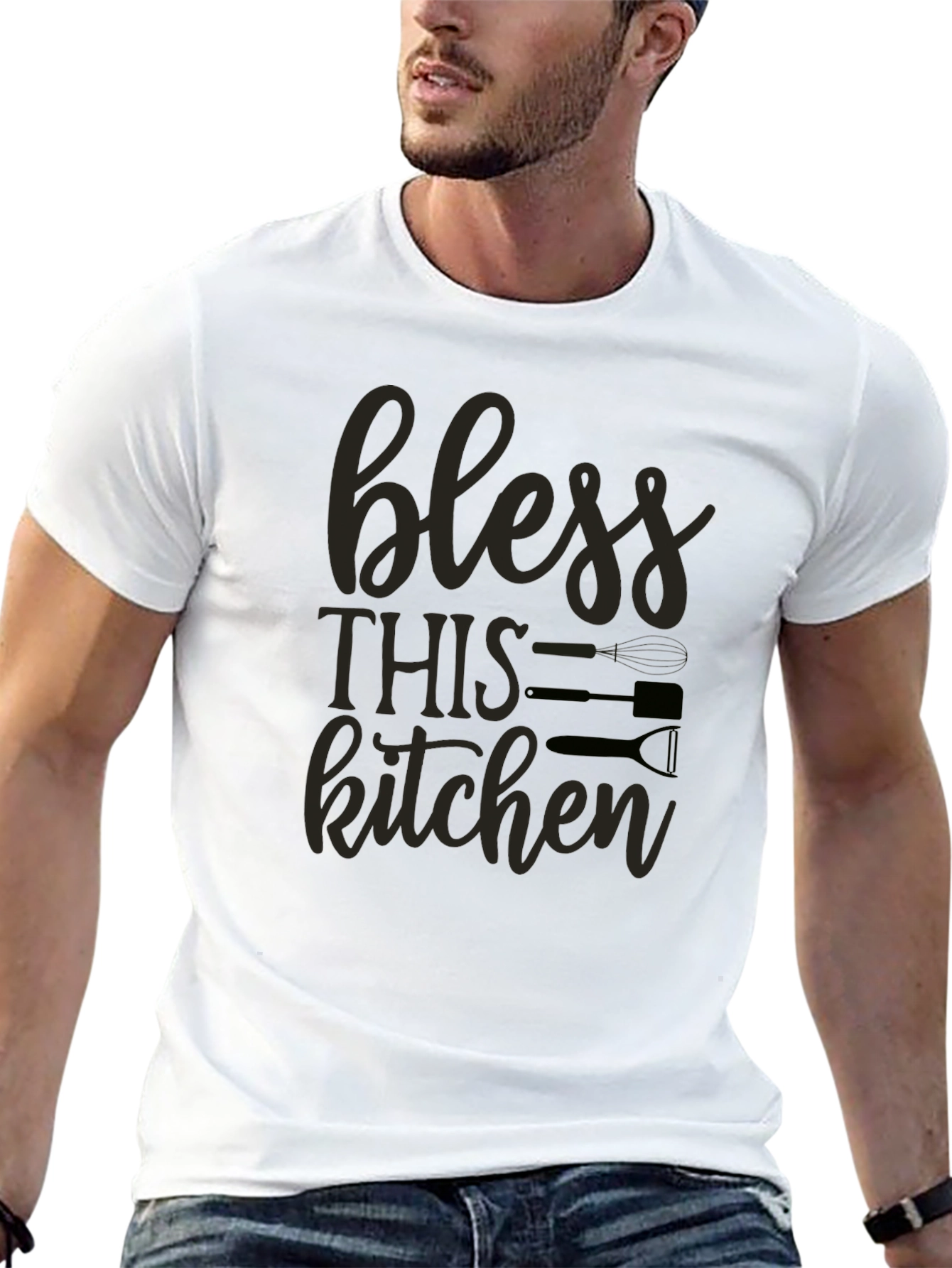 Bless This Kitchen Graphic T-Shirt