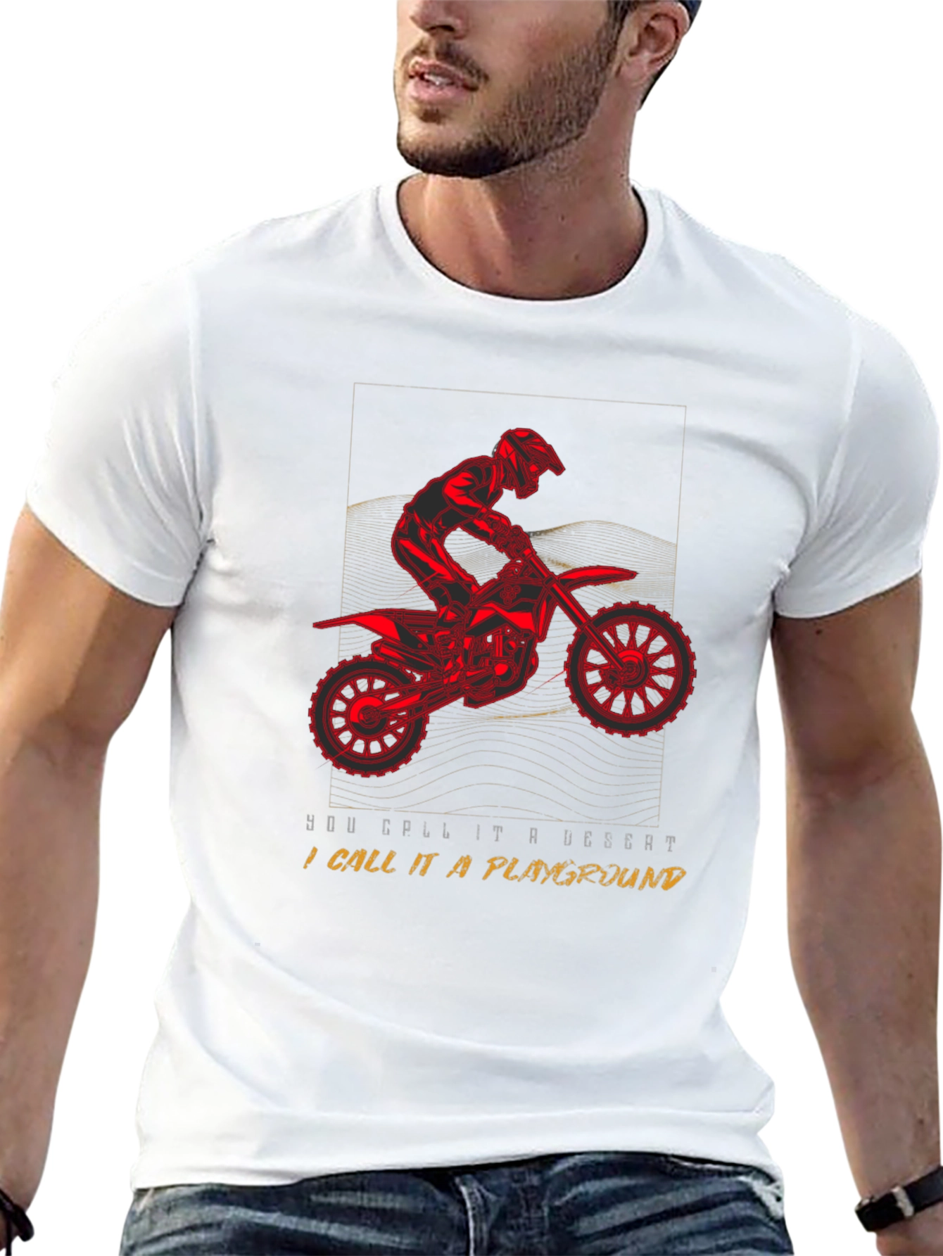 Motorcycle Desert Playground T-Shirt