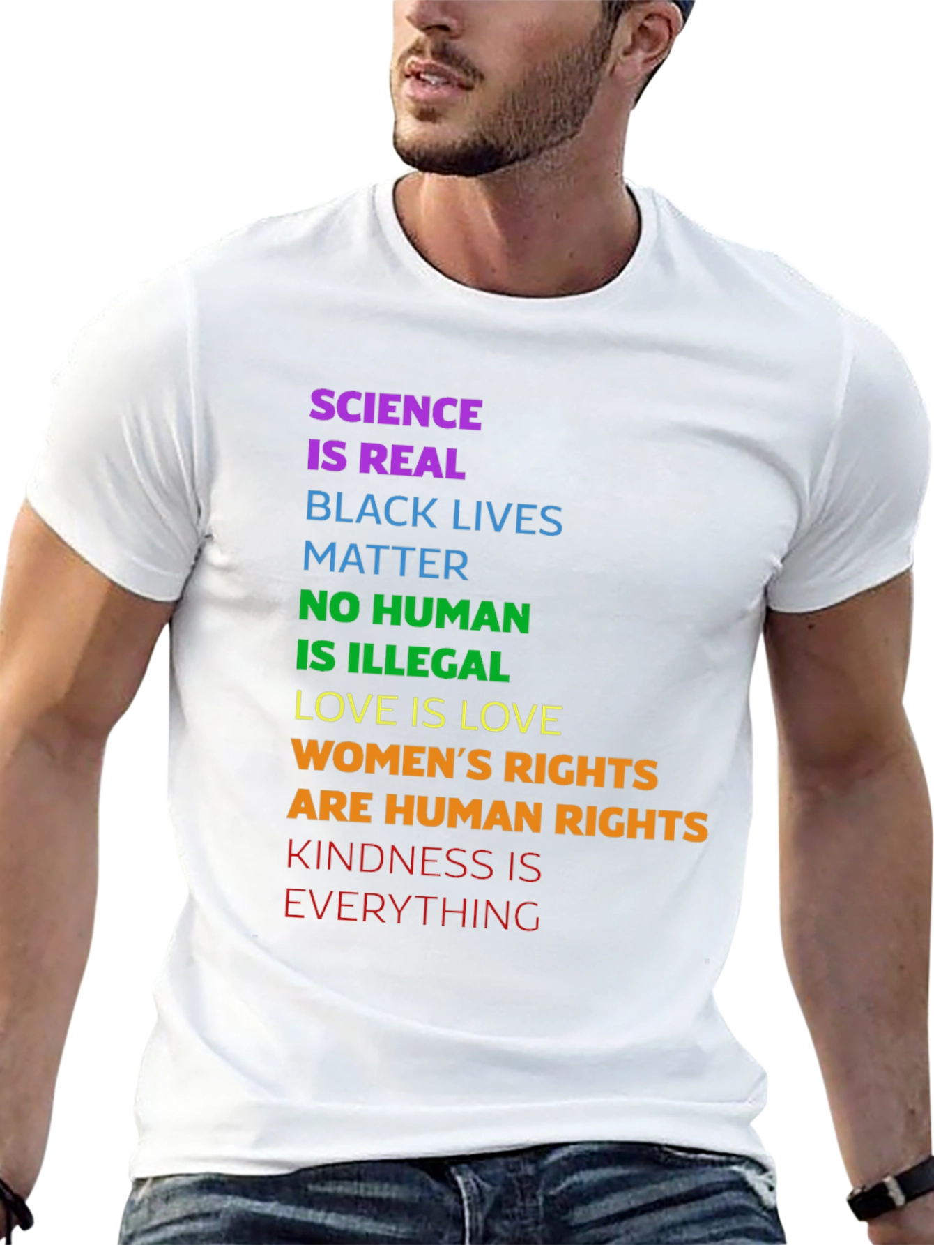 Science is Real Graphic Tee - Equality & Kindness