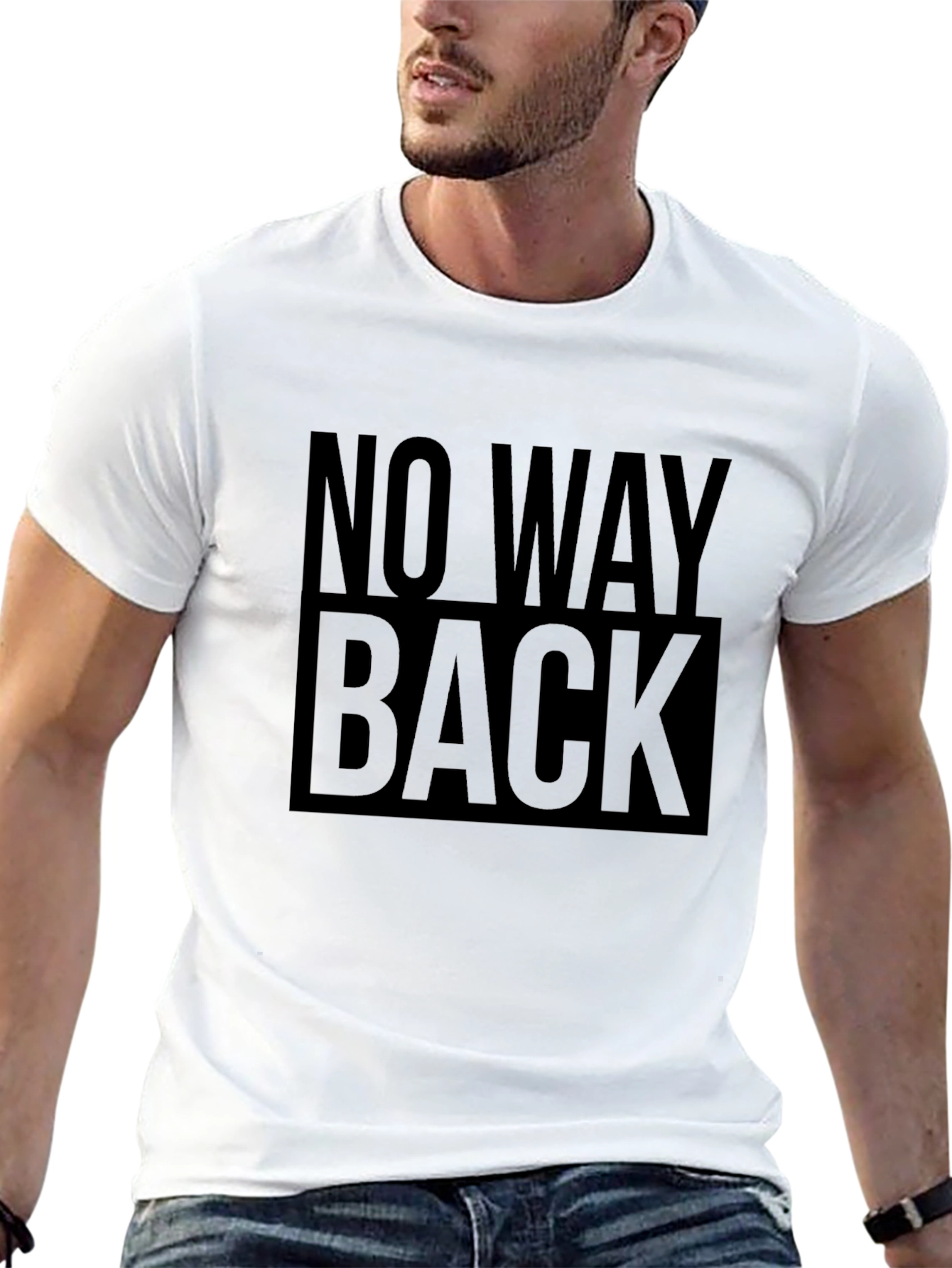 No Way Back Graphic Tee - Mens Black T-Shirt