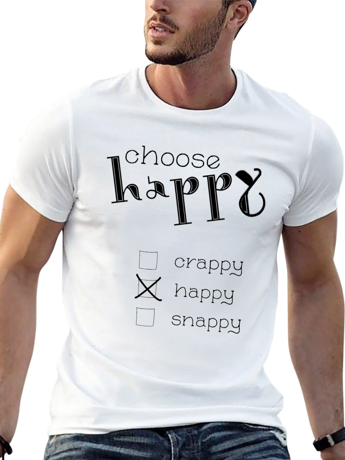 Choose Happy Graphic T-Shirt