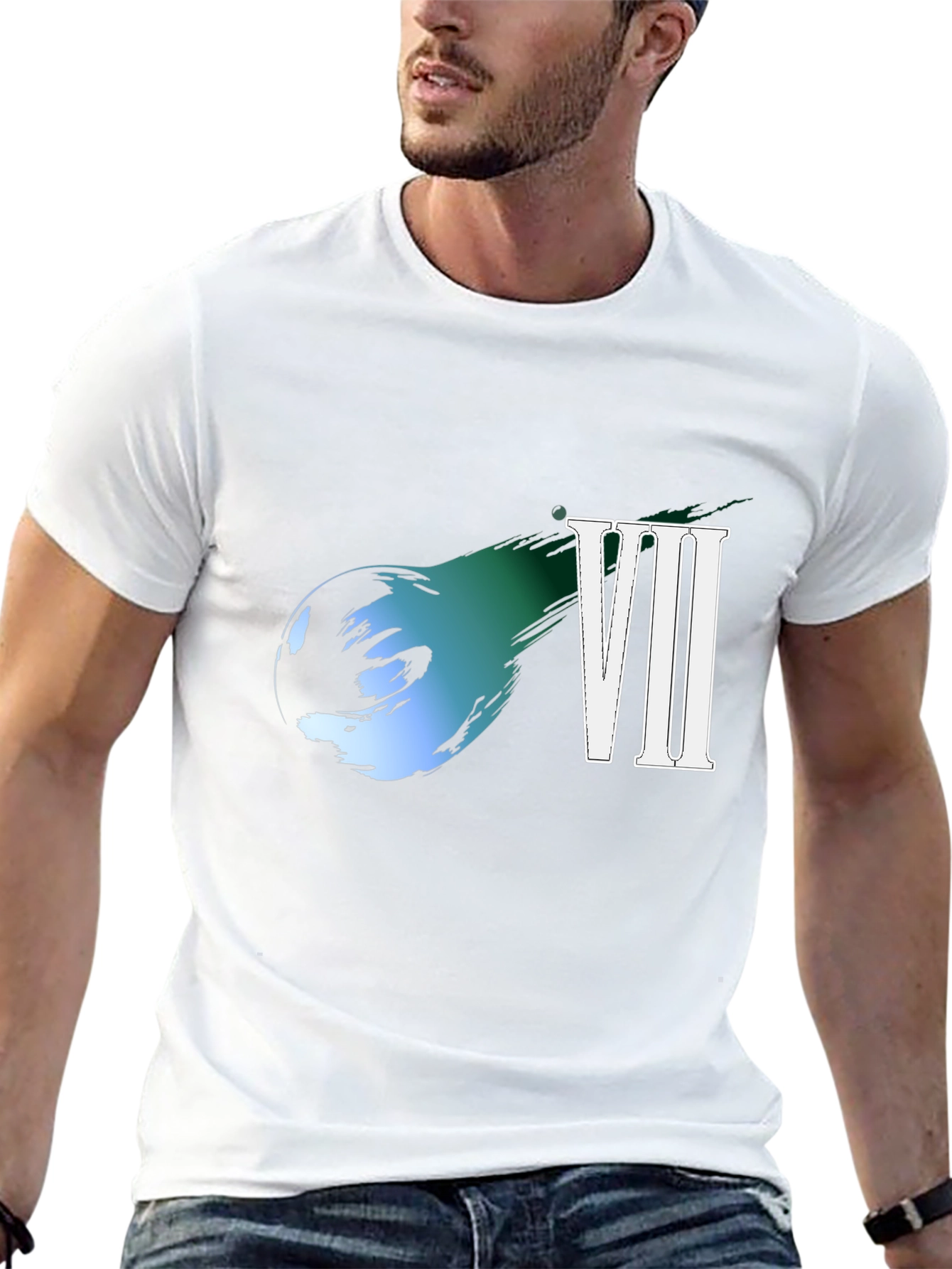 Final Fantasy VII T-Shirt Black Cotton