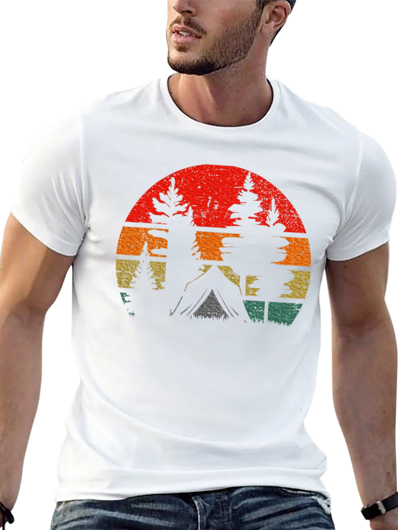 Retro Camping T-Shirt - Outdoor Adventure Tee