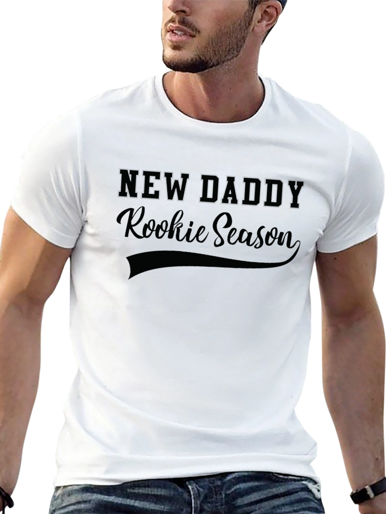 New Daddy Rookie Season Black T-Shirt