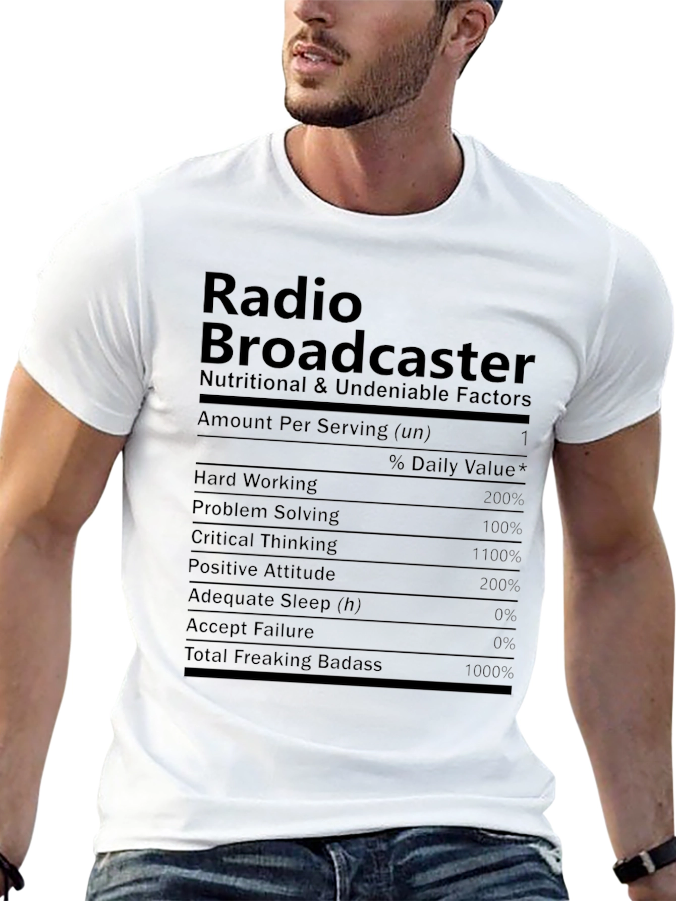 Radio Broadcaster Novelty Graphic T-Shirt