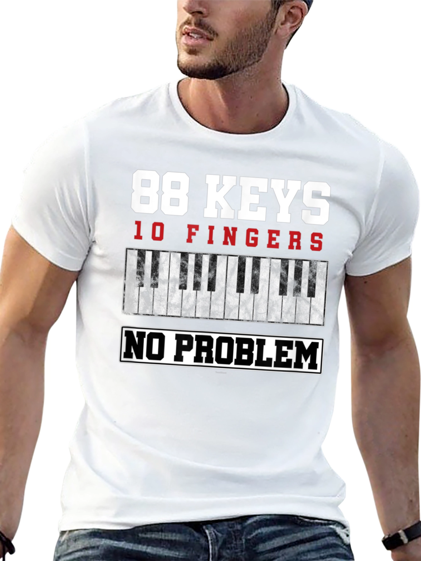 88 Keys 10 Fingers Piano Player T-Shirt