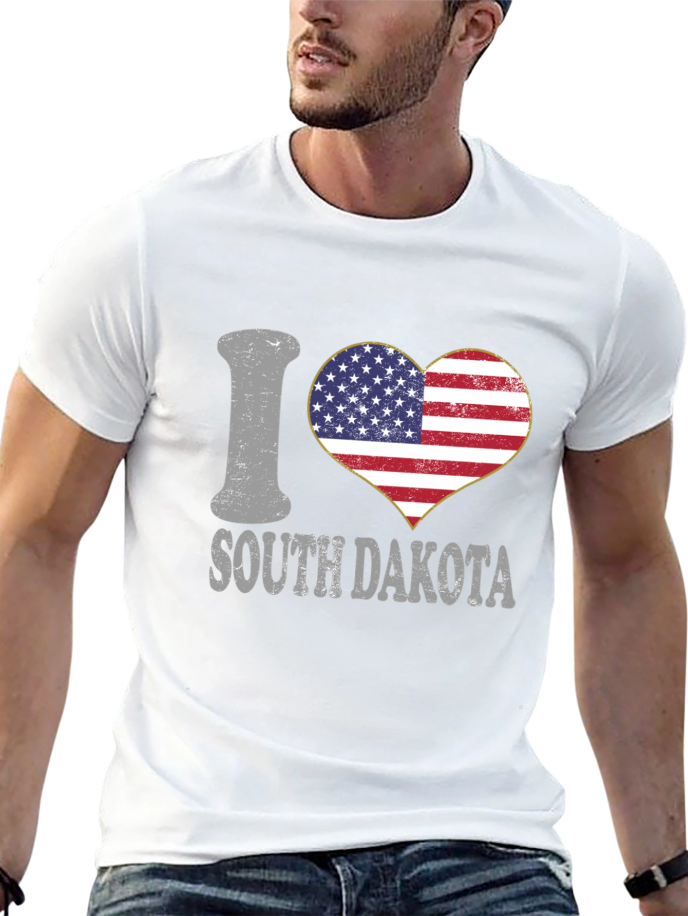 I Love South Dakota Patriotic T-Shirt