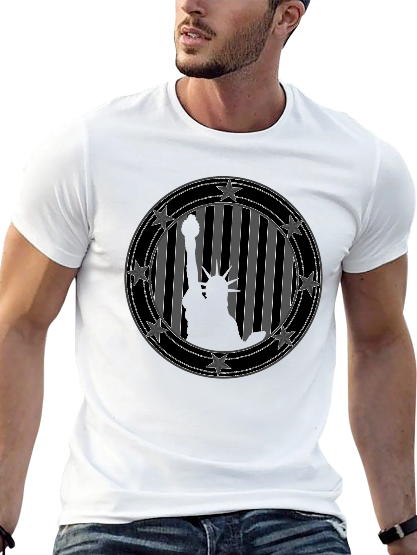 Statue of Liberty Graphic Tee - Patriotic Style