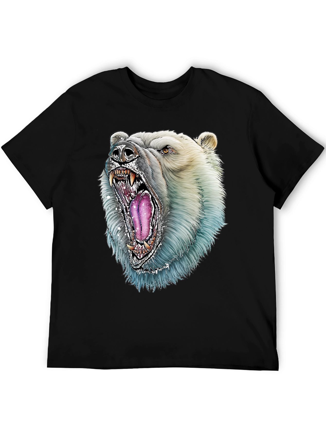 Polar Bear Graphic Tee - Fierce Animal Design