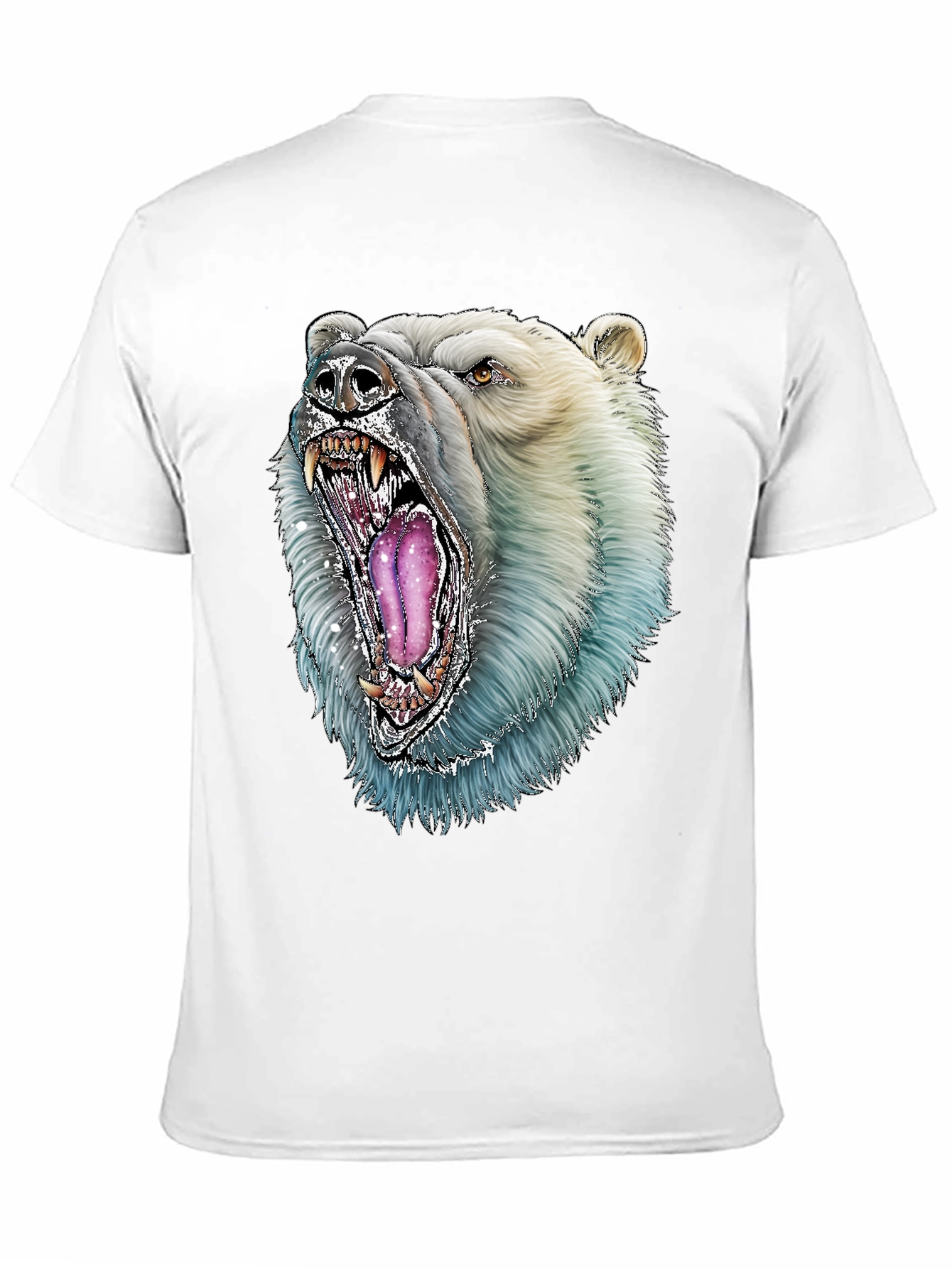 Polar Bear Graphic Tee - Fierce Animal Design