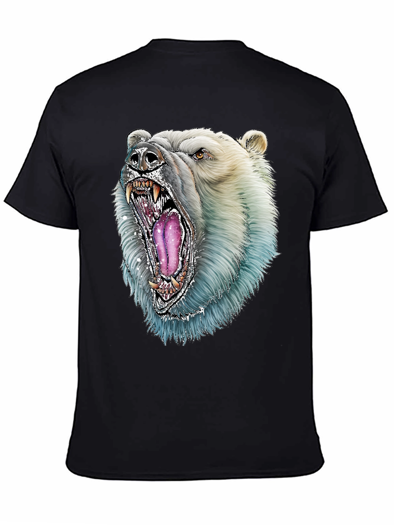 Polar Bear Graphic Tee - Fierce Animal Design