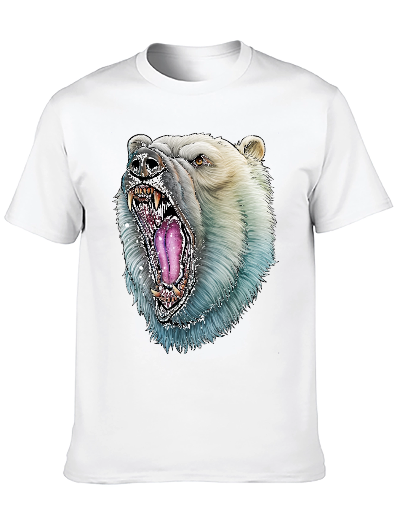 Polar Bear Graphic Tee - Fierce Animal Design