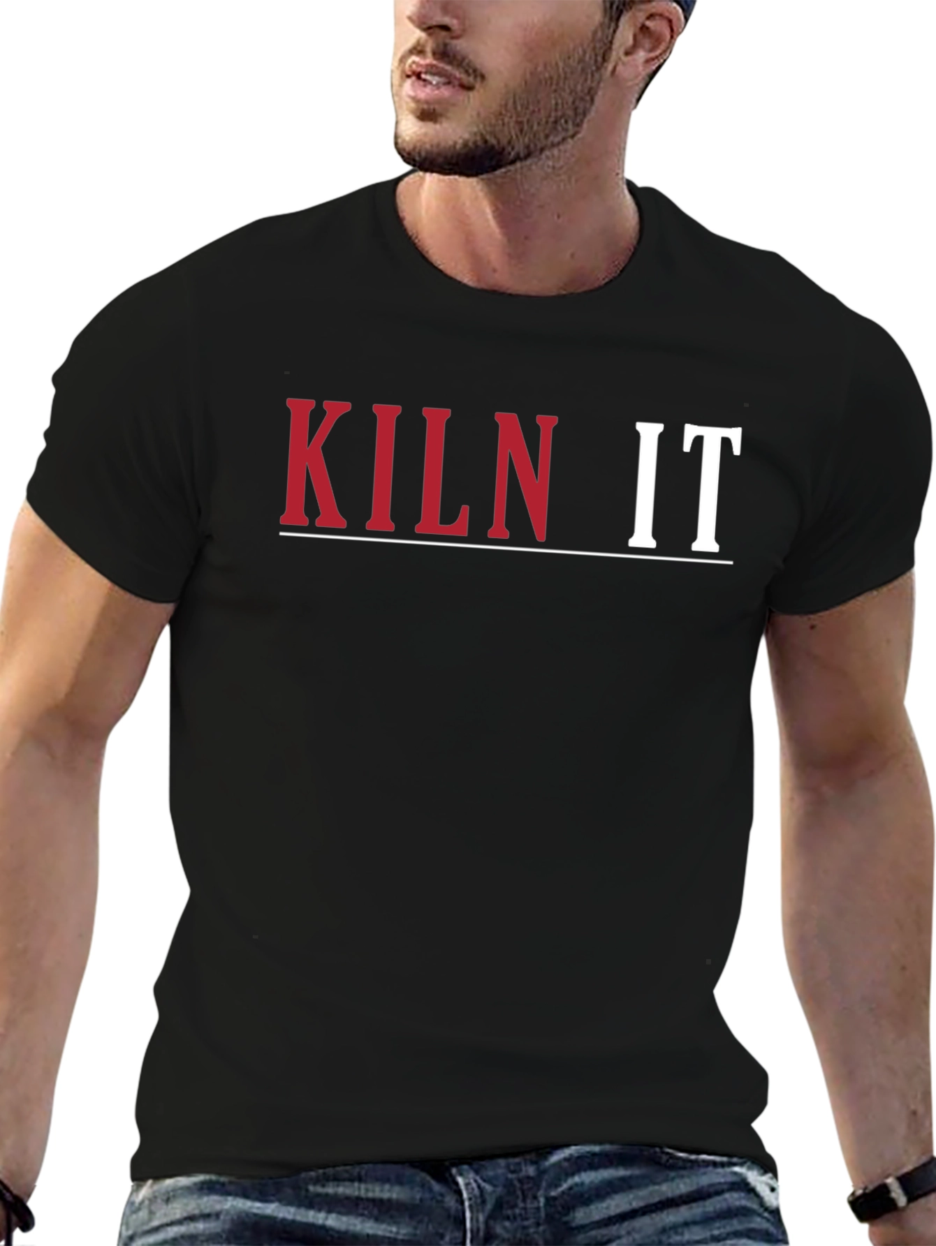 Kiln It Black Graphic T-Shirt