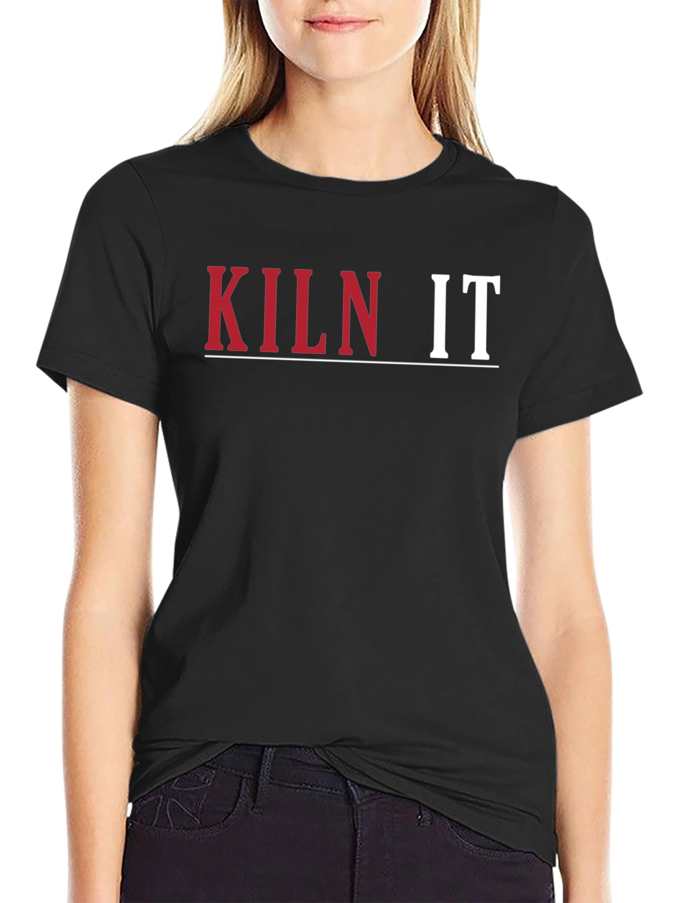 Kiln It Black Graphic T-Shirt