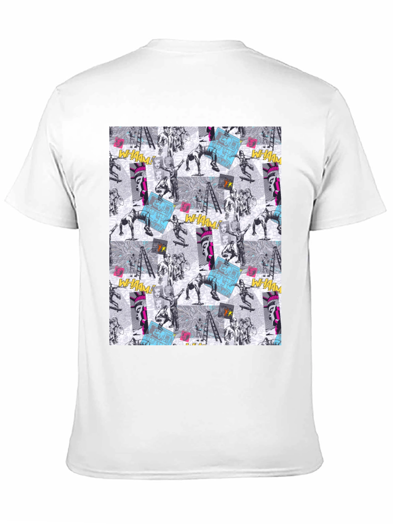 Edgy Comic Print Black T-Shirt