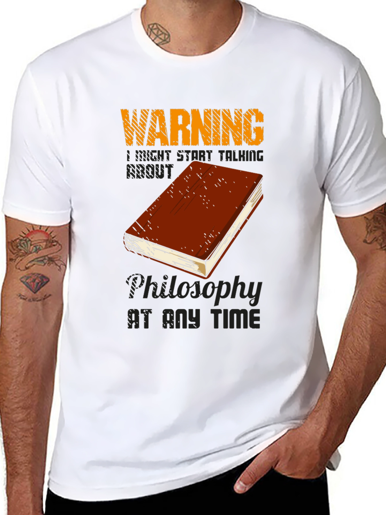 Warning Philosophy T-Shirt - Talk Philosophy Anytime