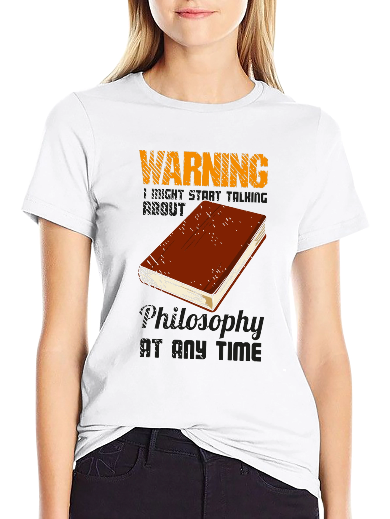 Warning Philosophy T-Shirt - Talk Philosophy Anytime