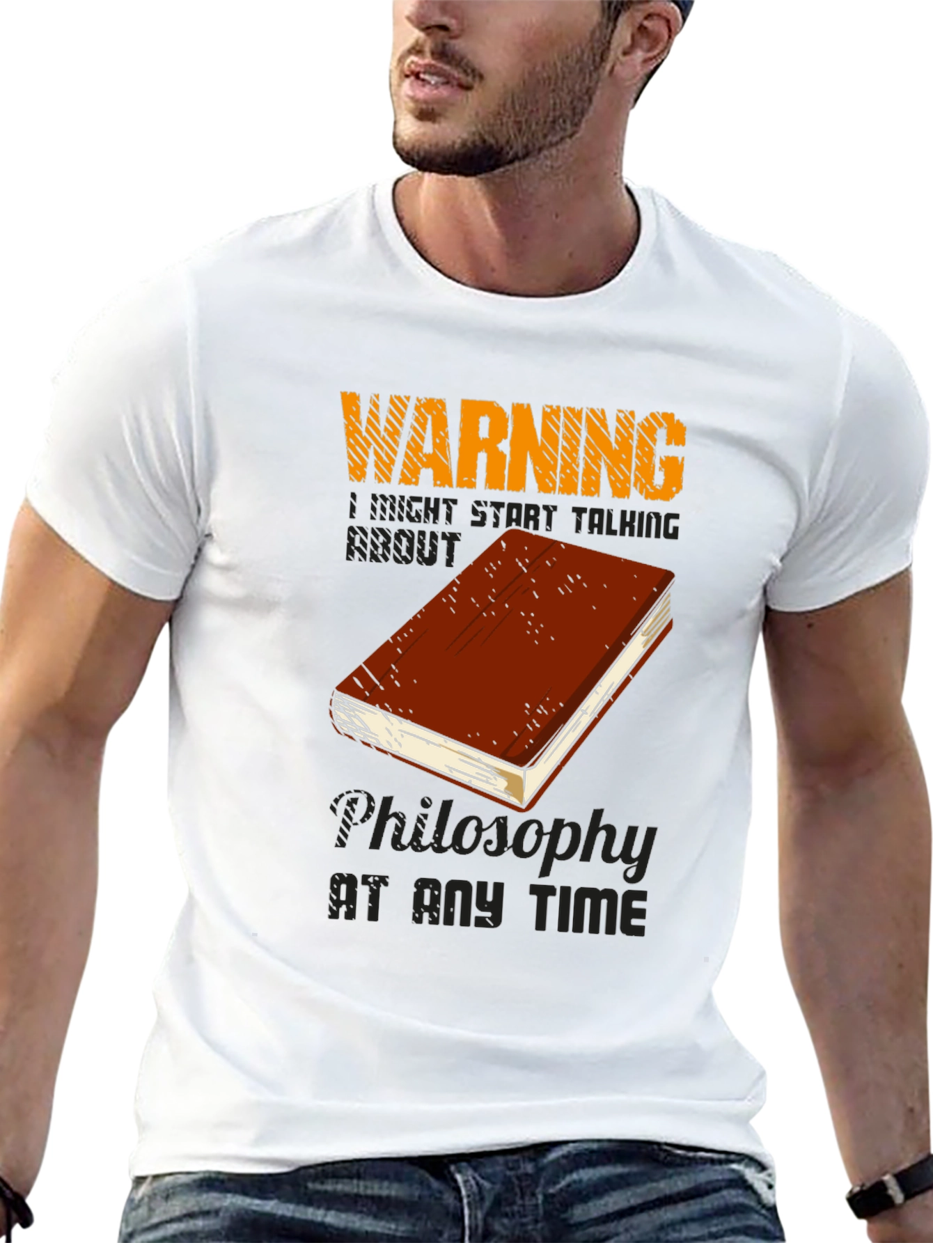 Warning Philosophy T-Shirt - Talk Philosophy Anytime
