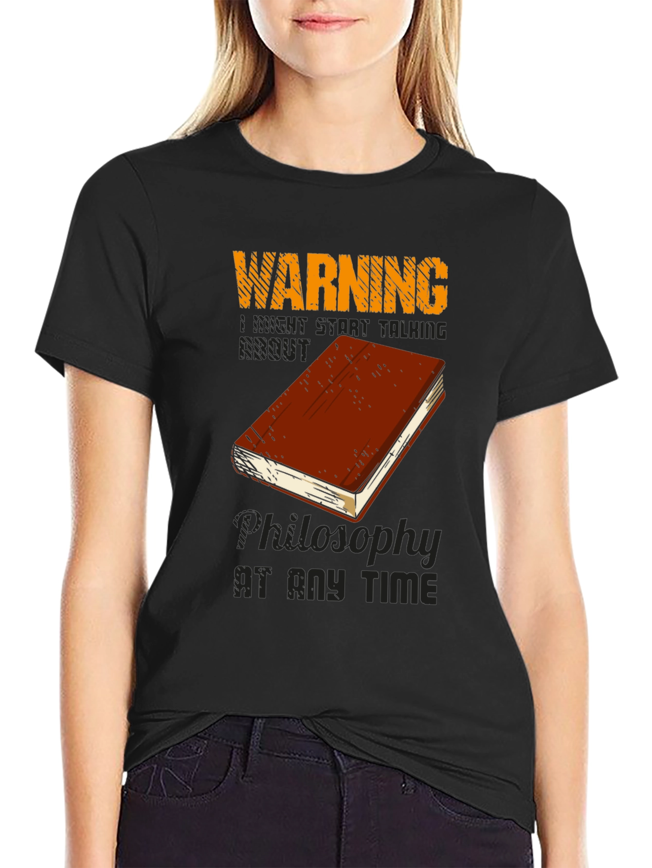 Warning Philosophy T-Shirt - Talk Philosophy Anytime