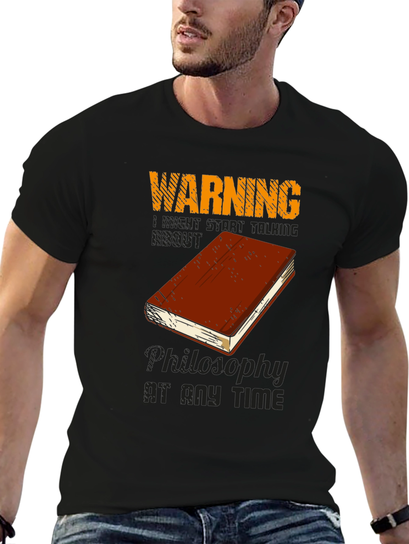 Warning Philosophy T-Shirt - Talk Philosophy Anytime
