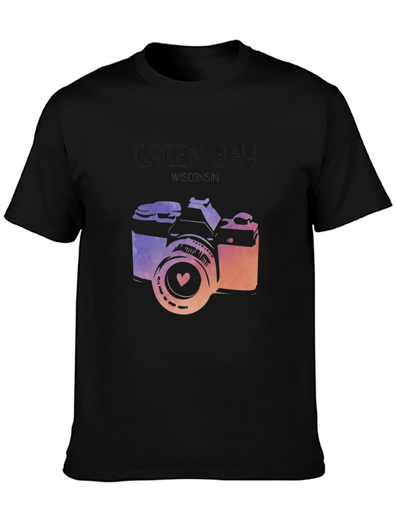 Green Bay Wisconsin Camera Graphic Tee