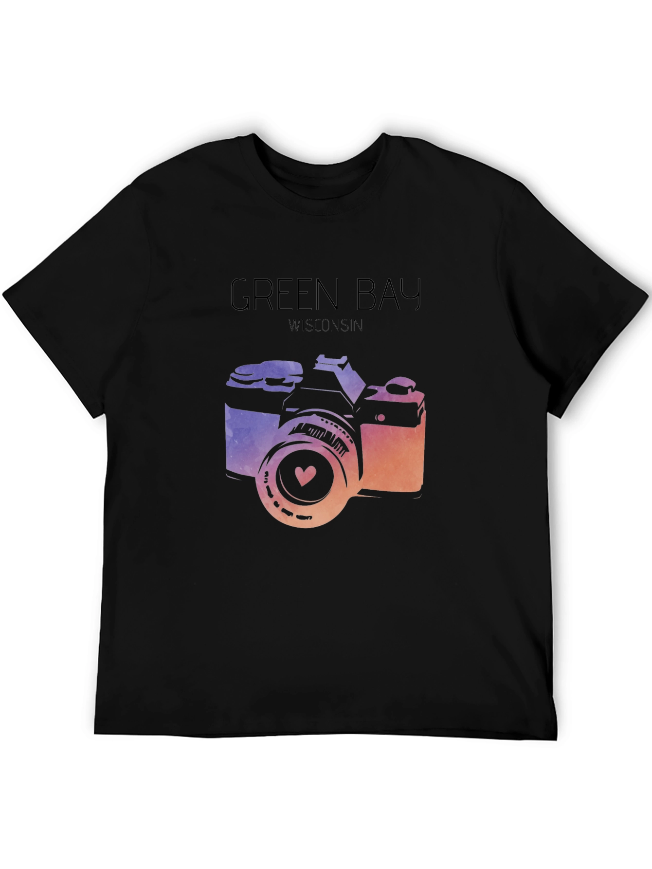 Green Bay Wisconsin Camera Graphic Tee