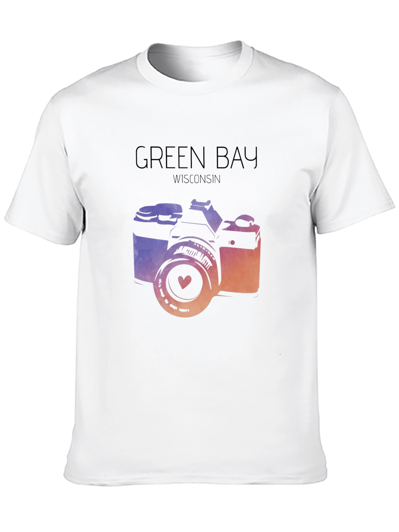 Green Bay Wisconsin Camera Graphic Tee
