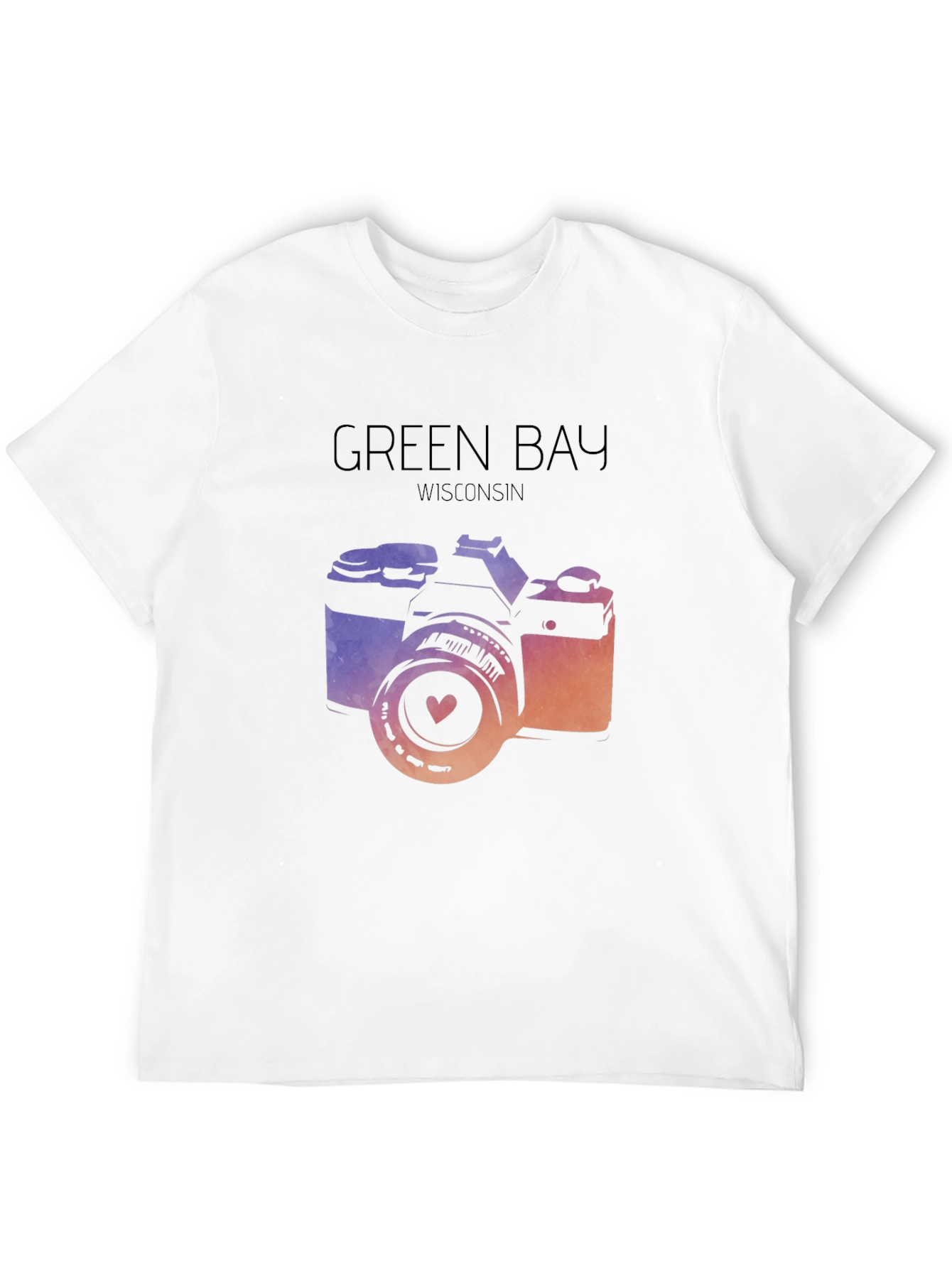 Green Bay Wisconsin Camera Graphic Tee