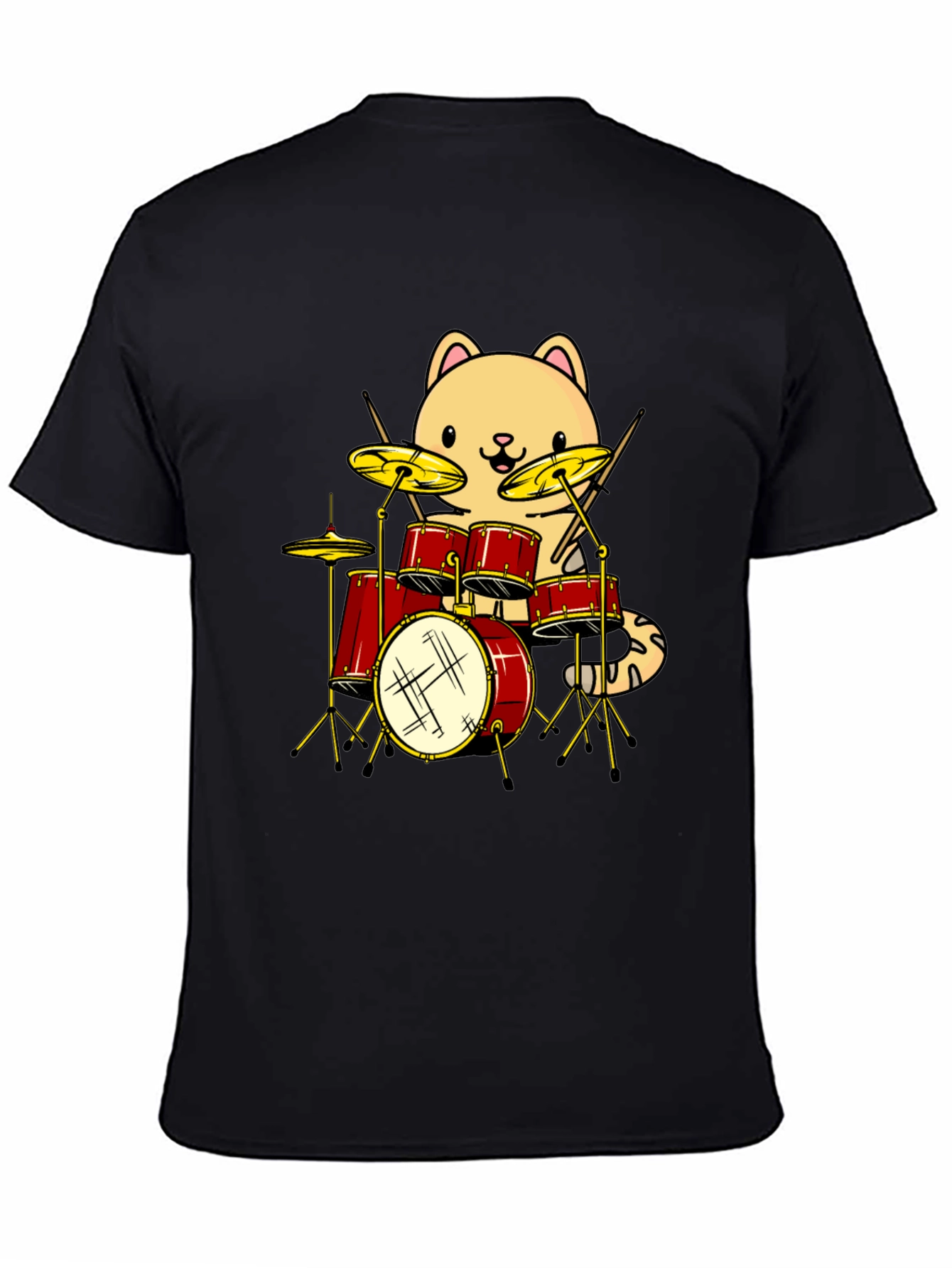 Cat Drummer Graphic Tee