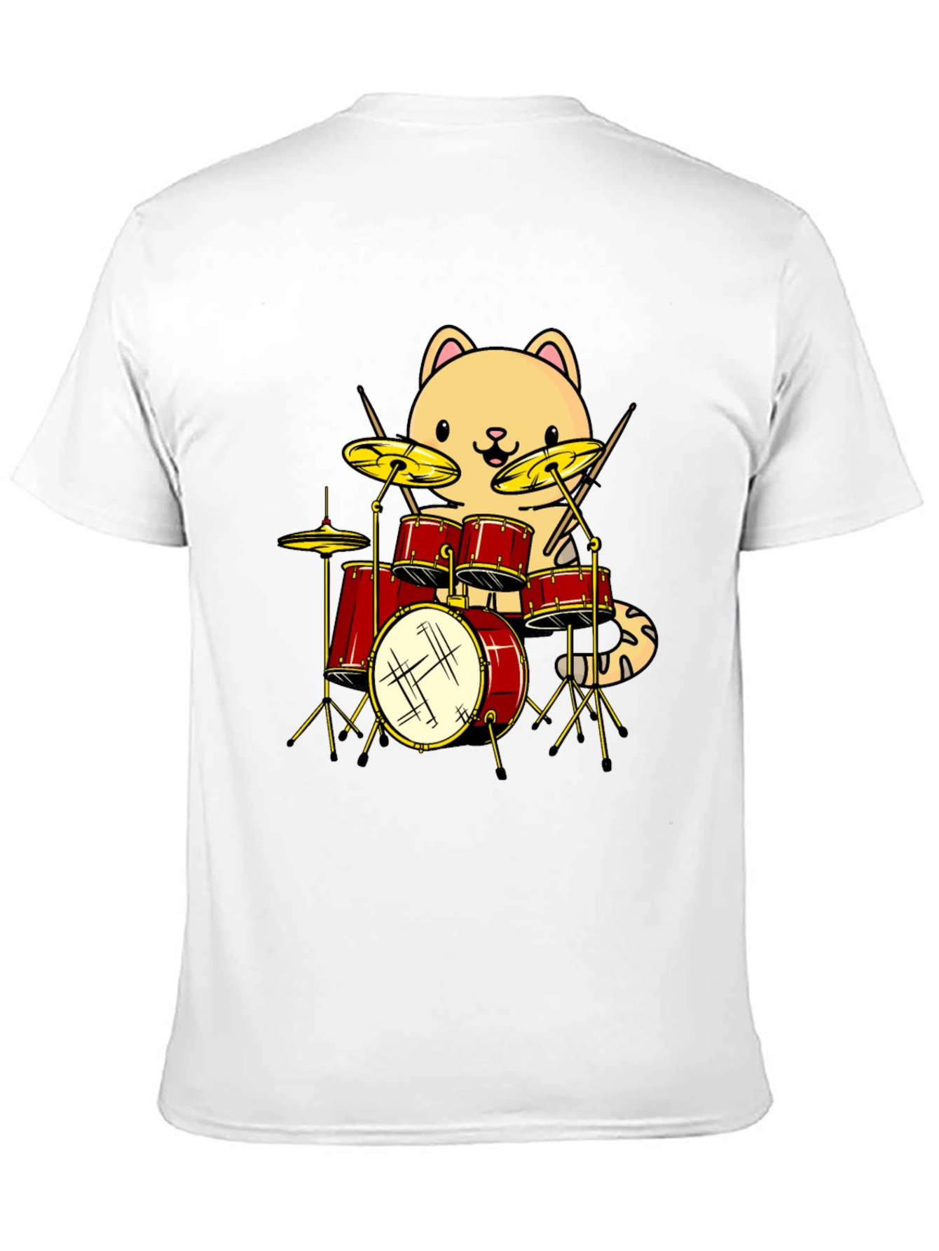 Cat Drummer Graphic Tee